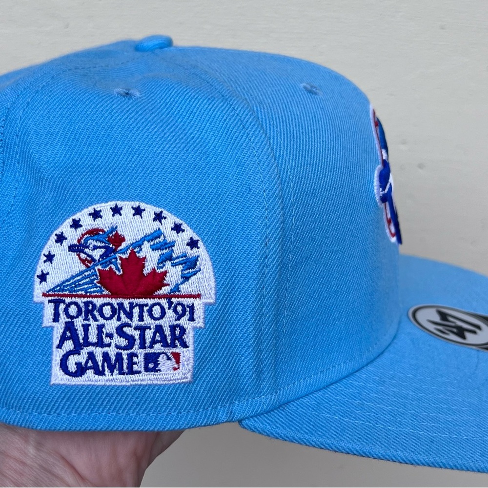 Baby Blue Toronto Blue Jays 1991 All Star Game Cooperstown Snapback Hat - Picture 4 of 12